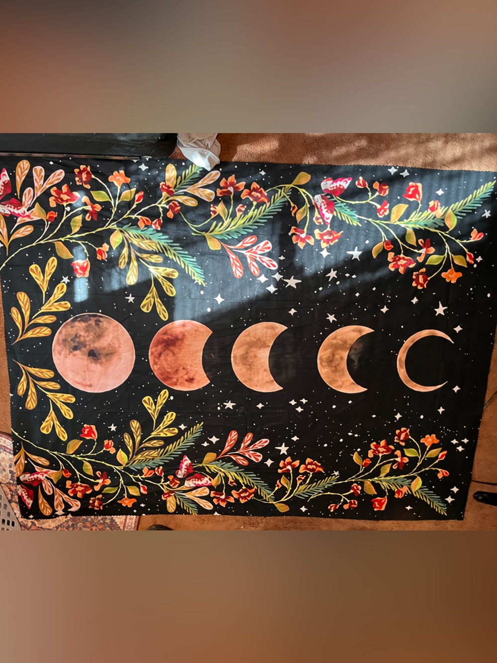 XL Boho Moon Phase Tapestry